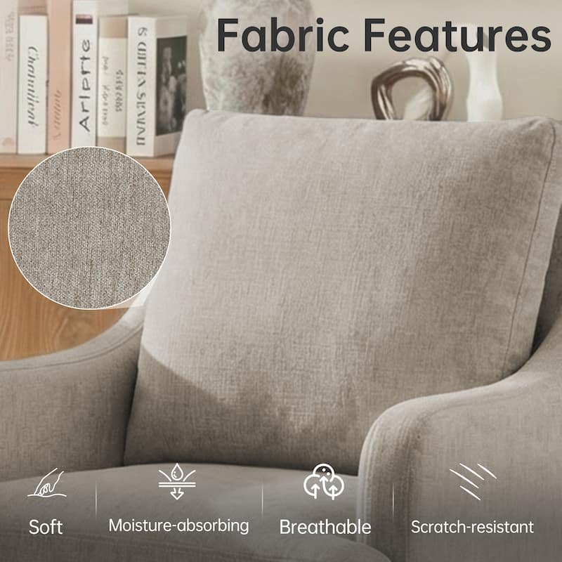 Upholstered Dining Chairs, Modern Kitchen Chairs Dinner Chairs with 4 Casters