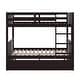 preview thumbnail 5 of 7, Bunk Bed For Kids Full-Over-Full Wood Bed Frame With Ladder & Trundle