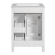 preview thumbnail 38 of 53, GDFStudio - Cielo 24" Bathroom Vanity with Ceramic Sink, 2 Soft Close Drawers, Door & Storage Racks