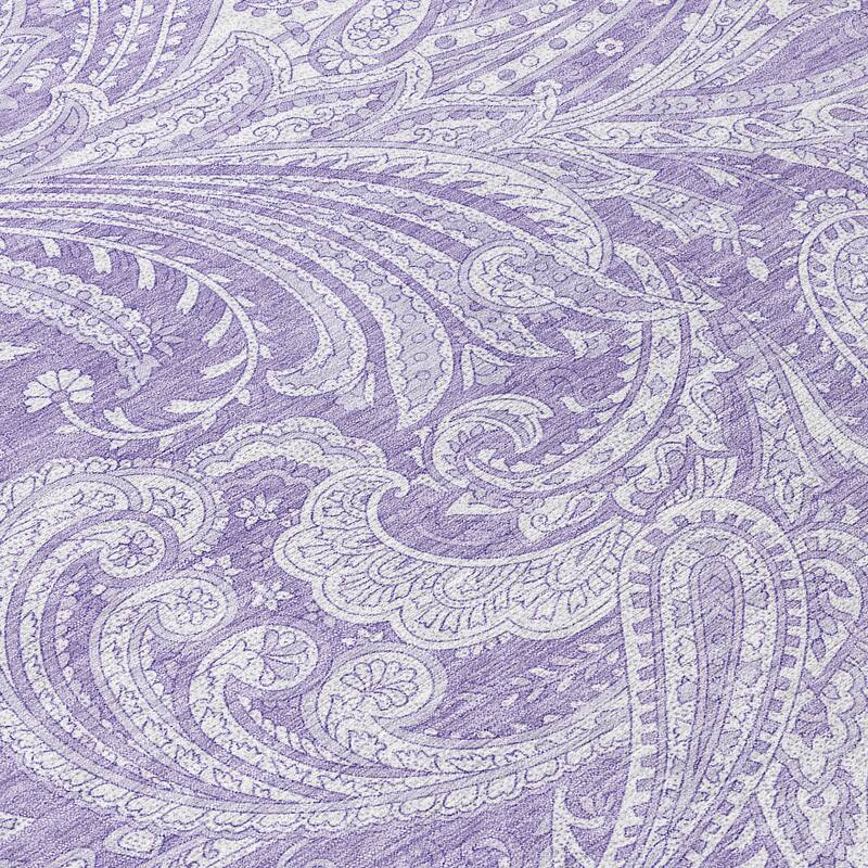 Machine Washable Indoor/ Outdoor Chantille Paisley Traditional Rug