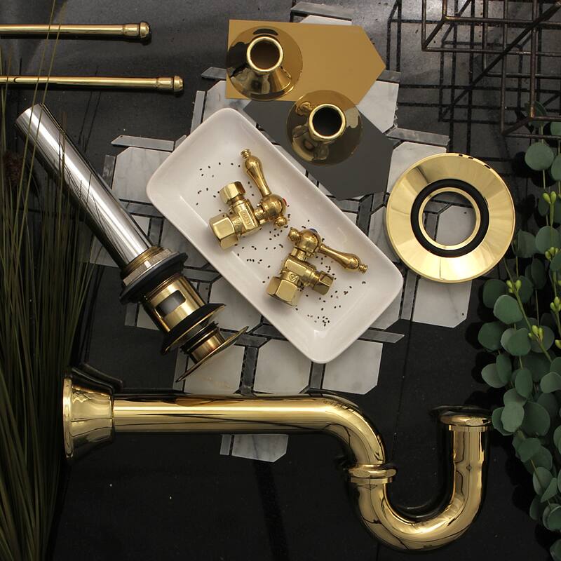 Kingston Brass Trimscape Plumbing Sink Trim Kit with P-Trap and Overflow Drain