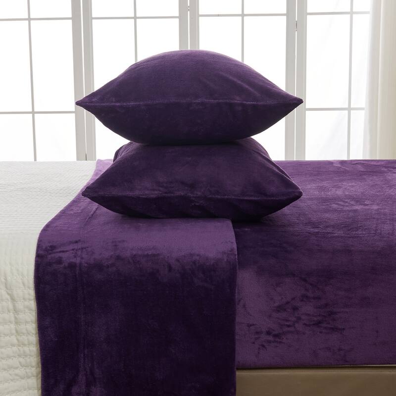 Linery & Co. Ultra Soft & Cozy Velvet Plush Fleece Printed Sheet Set