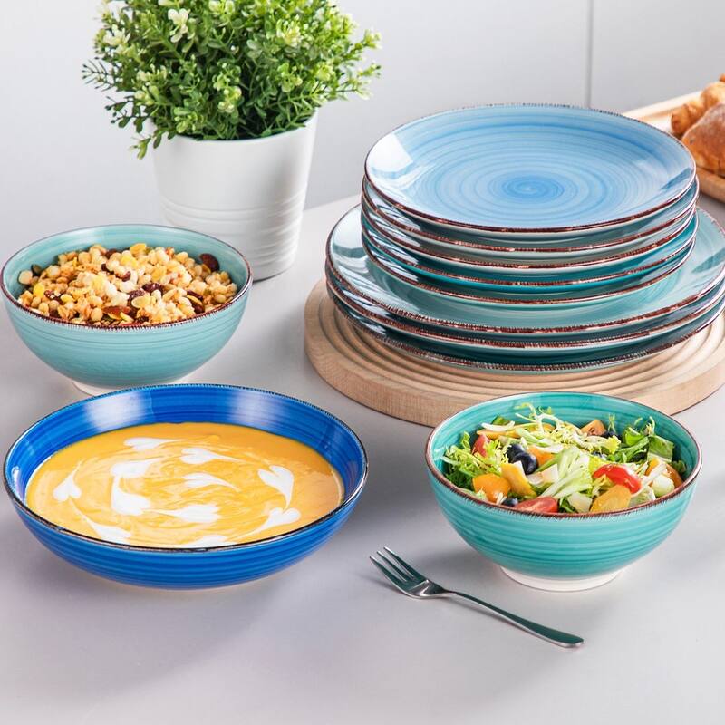 vancasso Bonita Stoneware Handpainted Multicolour Dinnerware Set