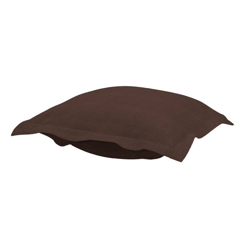 Allan Andrews Puff Ottoman Cushion & Cover Only, Sterling Collection - Chocolate
