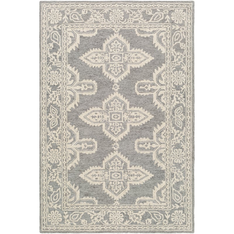 Livabliss Lisbet Handmade Boho Medallion Wool Area Rug