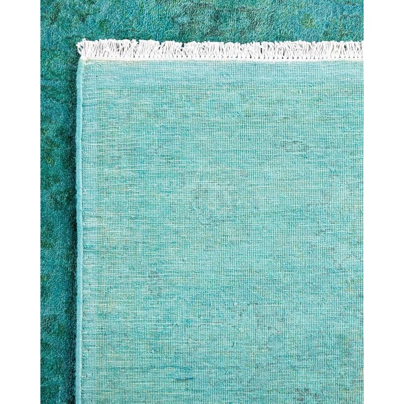 Contemporary Overdyed Wool Hand Knotted Area Rug - 5' 3" x 8' 0"