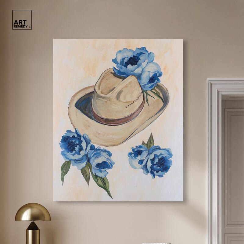 Brimming Blues I Canvas by Art Remedy, Gallery Wrapped