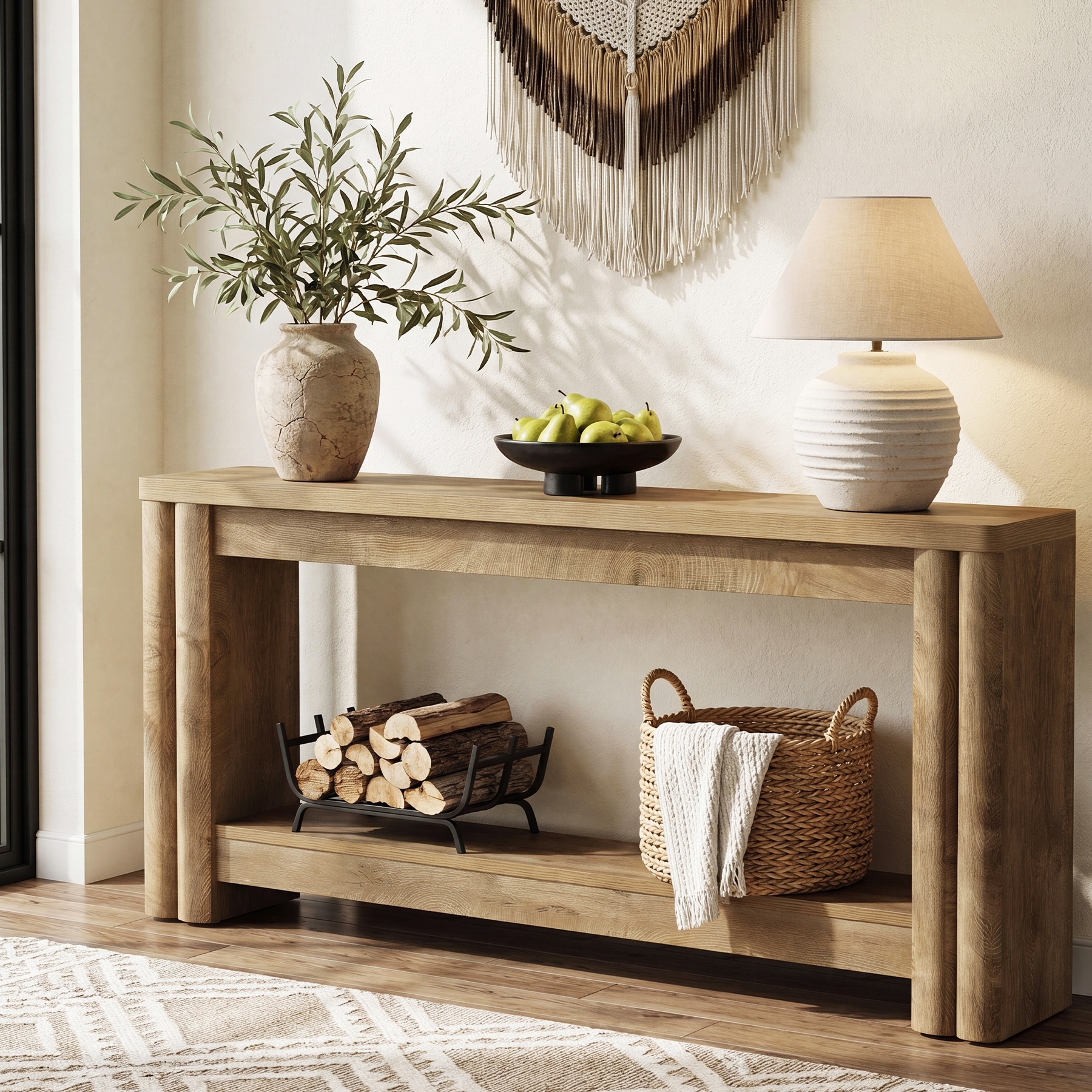 71'' Long Farmhouse Console Tables for Entryway, Behind Sofa, Hallway