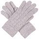preview thumbnail 5 of 54, Women's Winter Classic Cable Ultra Warm Plush Fleece Lined Knit Gloves