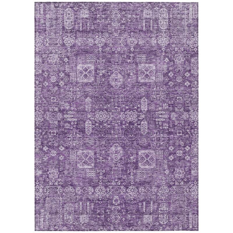 Machine Washable Indoor/ Outdoor Chantille Traditional Vintage Rug