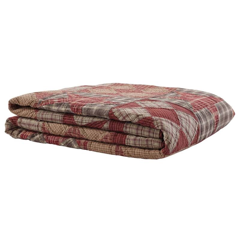 Dawson Star-Tan Rustic Star Cotton Quilt