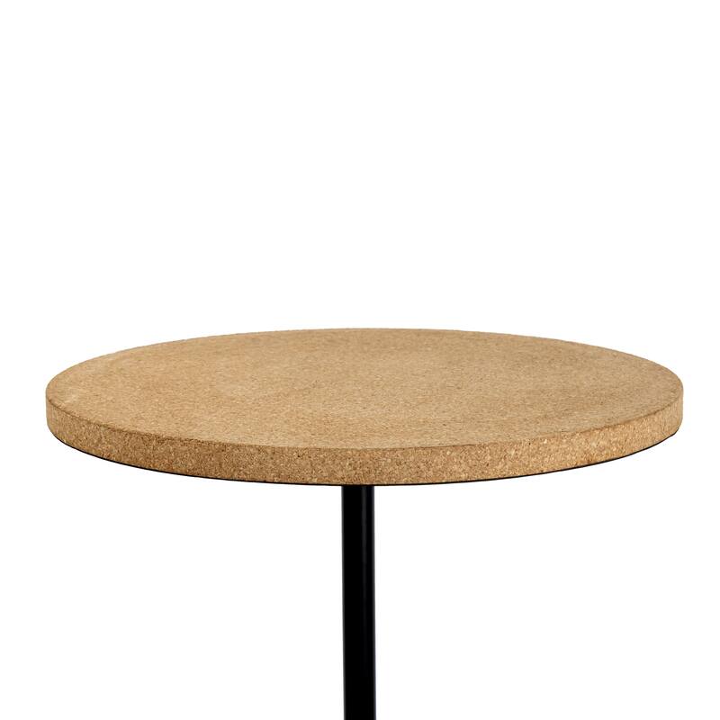 JONATHAN Y Evelyn 23.5" Metal/Cork Round End Table