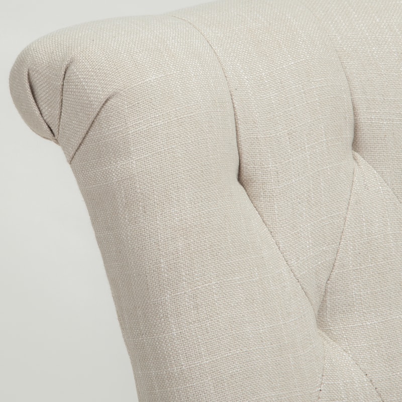 Roomfitters Tufted Dining Chairs with Plush Upholstery and Curved Back, Elegant Accent Seating, Set of 2