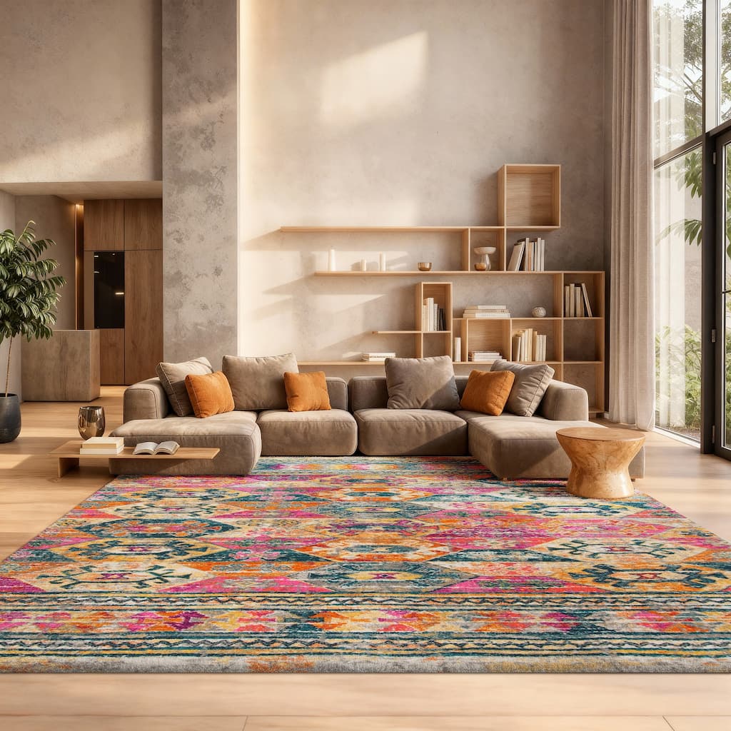 SAFAVIEH Madison Ryuko Boho Tribal Rug