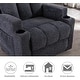 preview thumbnail 28 of 31, Manual Recliner Massage and Heating Chair Sofa with 2 Cup Holders Breathable Fabric