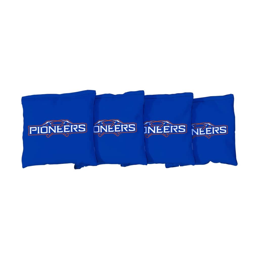 Wisconsin Platteville Pioneers Blue Cornhole Bags