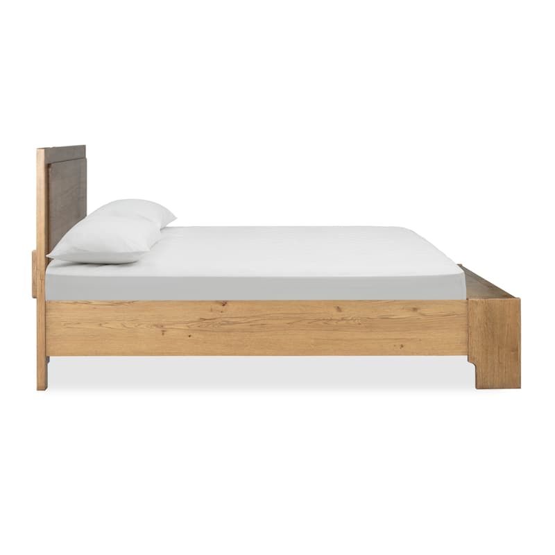 Magnussen Home Davenport Rustic Caramel Panel Storage Bed