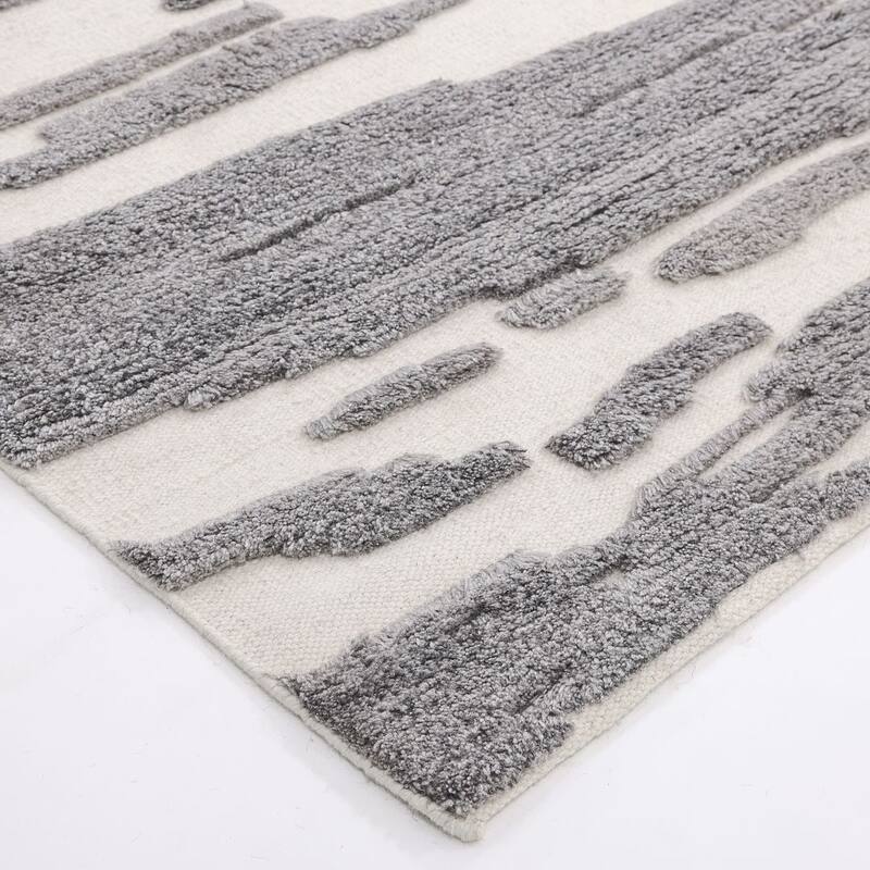 Overton Handmade Modern Contemporary Geometric Area Rug