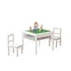 preview thumbnail 4 of 3, UTEX-2 in 1 Kids Activity Lego Table Set with Storage, Kids Table with 2 Chairs, White with Gray Drawer