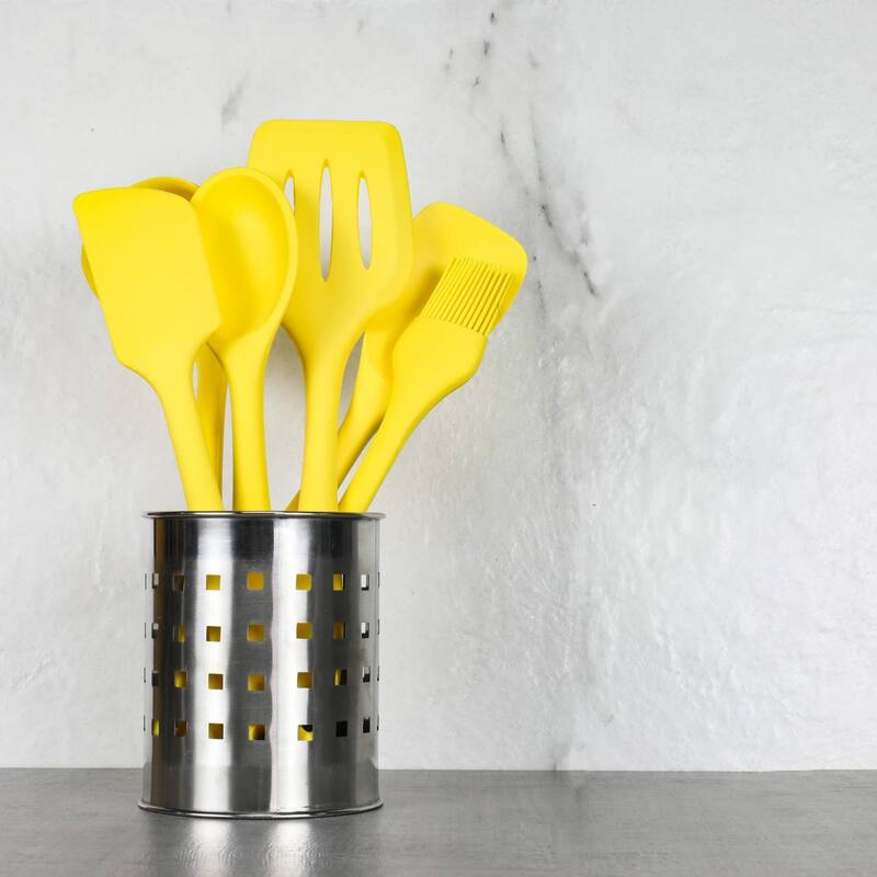 Chef Craft 7 Piece Premium Silicone Kitchen Tool and Utensil Set