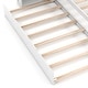 preview thumbnail 3 of 3, Twin/Full Wood Platform Bed w/ Trundle and Storage Bookcase Headboard in White