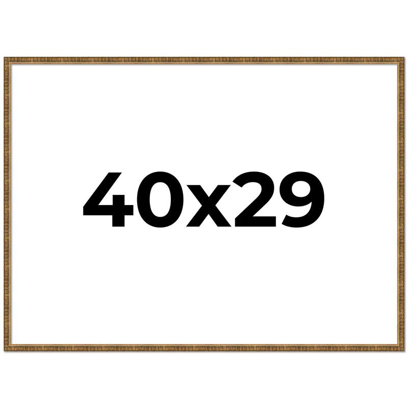 40x29 Frame Gold Picture Frame - Complete Modern Photo Frame Includes