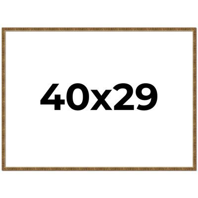 40x29 Frame Gold Picture Frame - Complete Modern Photo Frame Includes