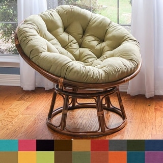 Bali 42 inch Rattan Papasan Chair with Microsuede Cushion Bed Bath Beyond 7499742