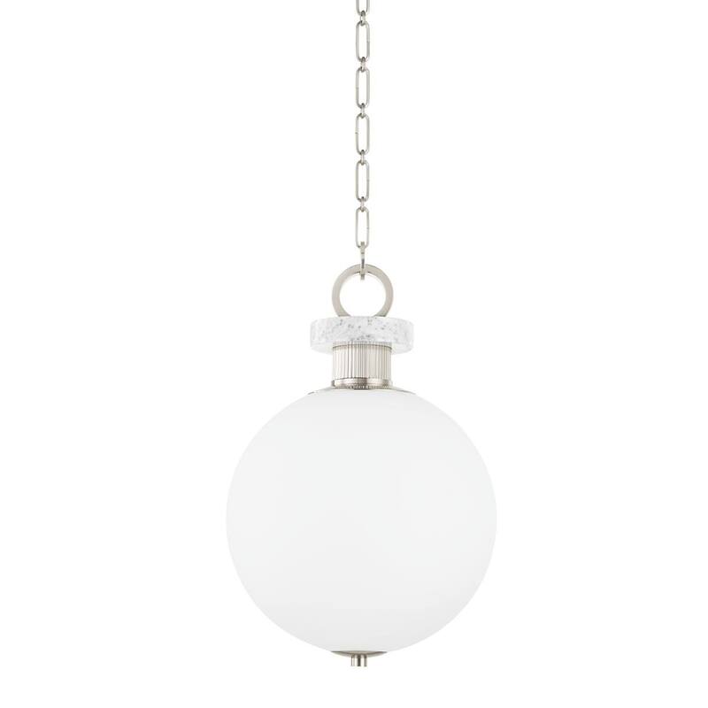 Corbett Lighting Haru 1 Light Small Burnished Nickel Pendant