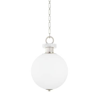 Corbett Lighting Haru 1 Light Small Burnished Nickel Pendant