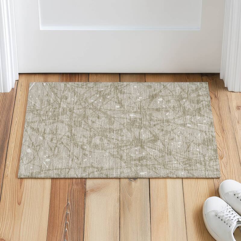 Machine Washable Indoor/ Outdoor Modern Campo Chantille Rug