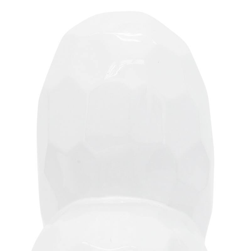 Modern Geometric Heart Sculpture - Ceramic Decorative Object