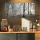 preview thumbnail 16 of 15, Designart "Dark Morning in Forest Panorama" Large Canvas Art Print - Multi-color 32 in. wide x 16 in. high