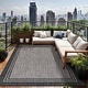 preview thumbnail 7 of 9, Washable Bordered Indoor Outdoor Rug for Patio, Deck, Porch