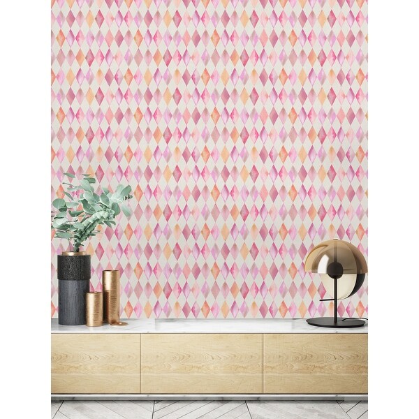 NuWallpaper Peachy Keen Pink Self Adhesive Wallpaper  Dunelm