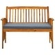 preview thumbnail 3 of 9, 46.9" Outdoor Backyard Bench, Porch Bench, Rustic Charm Bench, with Warm Color and Easy to Clean, Comfort Bench