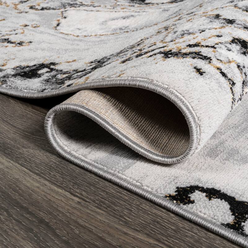 JONATHAN Y Batten Marbled Abstract Area Rug