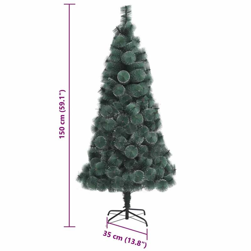 vidaXL Artificial Pre-lit Christmas Tree with Ball Set and Pinecones Xmas Tree