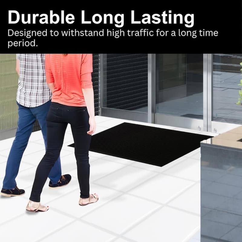 A1HC New Natural Rubber Premium Scrapper Door Mats-Keeps Mud and Dirt Away