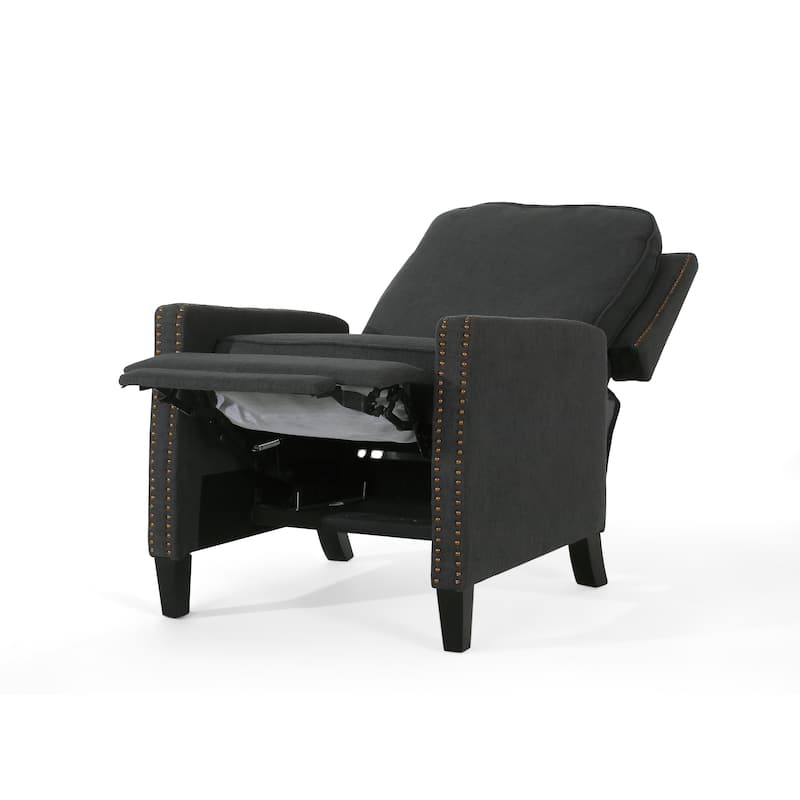 Cecelia Traditional Fabric Pushback Recliner by Christopher Knight Home