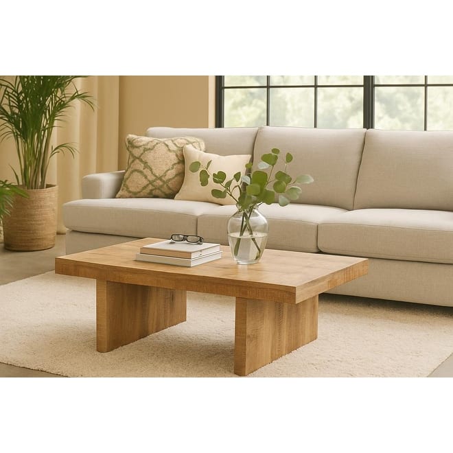 Mango Wood Coffee Table - 53" x 28"
