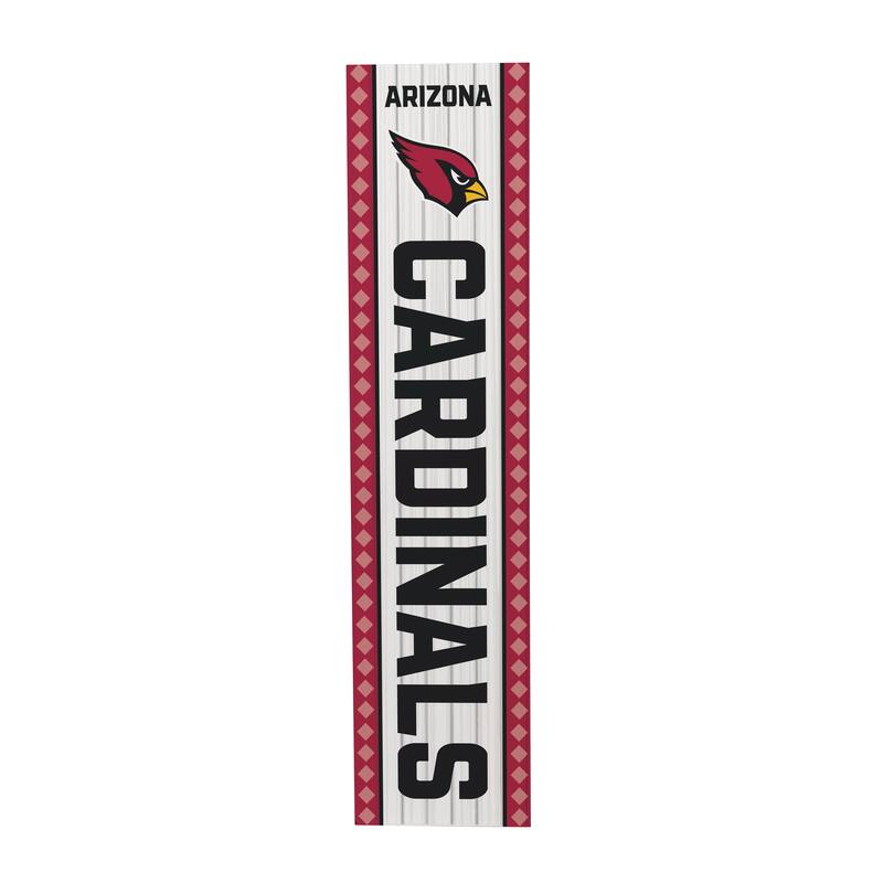 47" Double Sided Seasonal Porch Leaner, Arizona Cardinals - 47" x 11.25" - Christmas