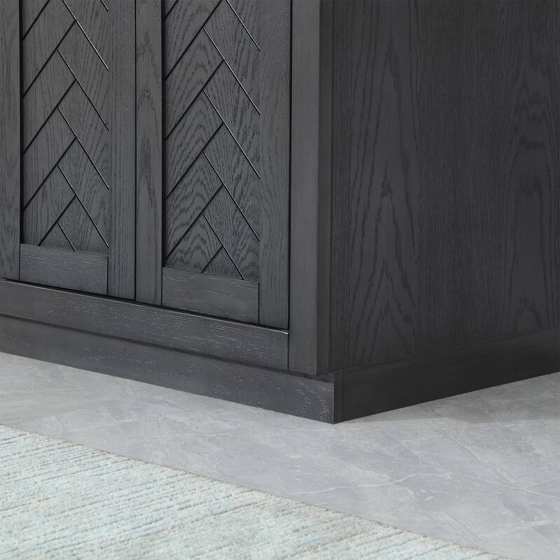 Altair Gazsi Bathroom Vanity with Composite Stone Countertop with Mirror