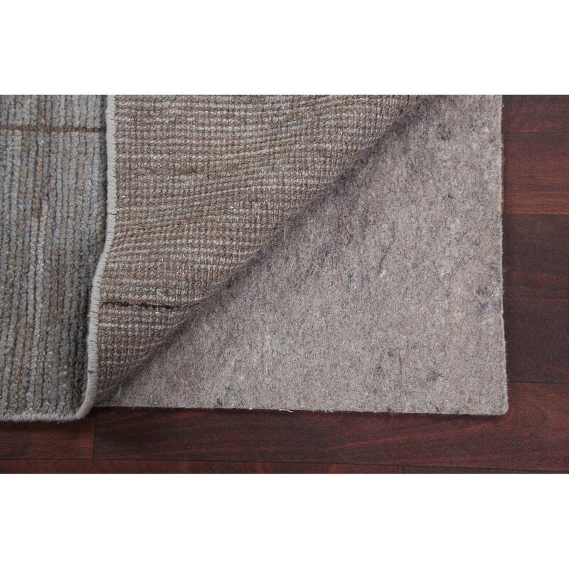 Geometric Checkered Gabbeh Kashkoli Wool Area Rug Hand-knotted Carpet - 3'0" x 4'6"