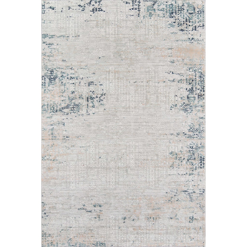 ECARPETGALLERY Machine Woven Amber Transitional Area Rug