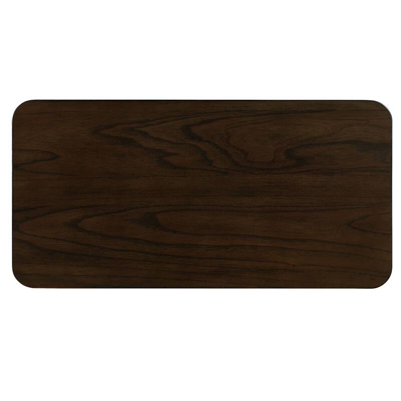 25'' Rectangular Farmhouse End Table with Storage Shelf, Sofa Side Table with Solid Wood Legs for Living Room, Bedroom, Office