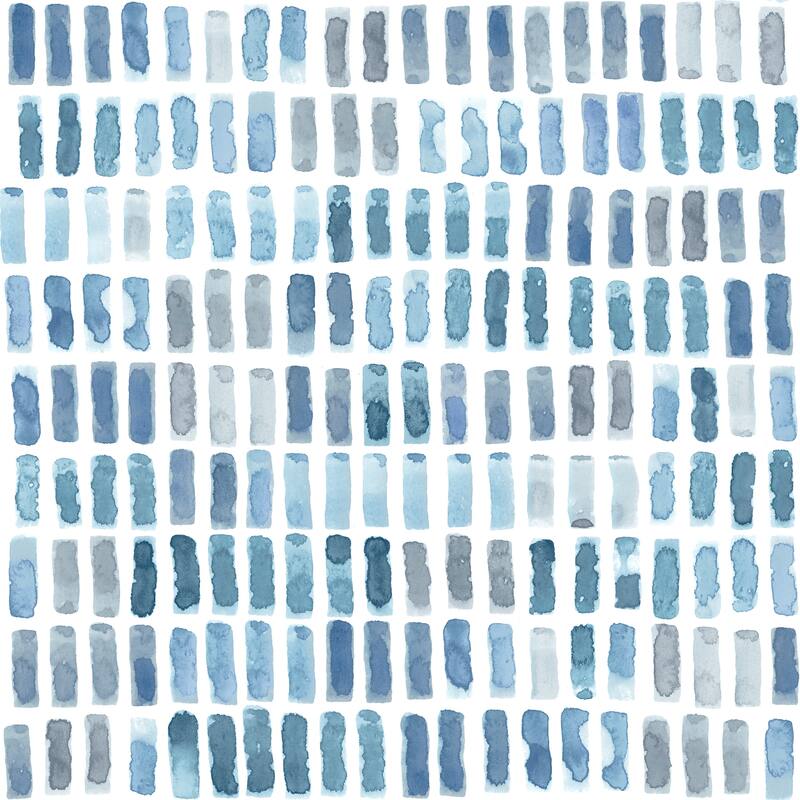 Scott Living Brynne Indigo Watercolor Wallpaper
