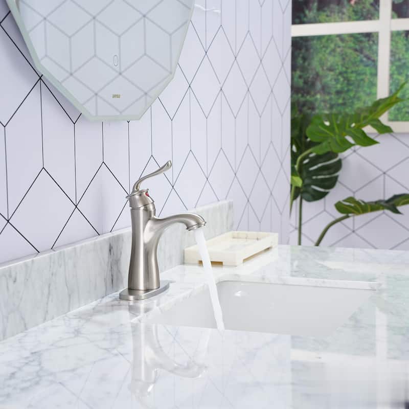 Single Handle Bathroom Faucet with Pop Up Drain