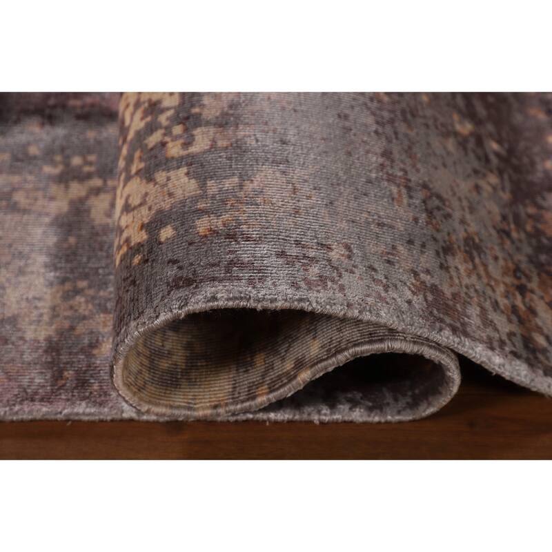 Multi-Color Modern Abstract Oriental Area Rug Handmade Wool Carpet - 6'7"x 9'10"