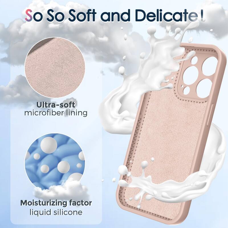 6.1 inch iPhone 14 Pro Case, Liquid Silicone Moisturizing Factor Extreme Soft Slim Phone Case with Stand Compatible with MagSafe